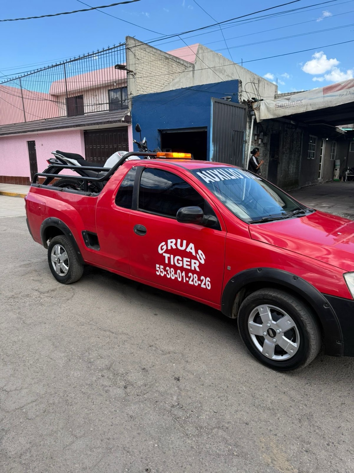 Servicio de grúa para motos